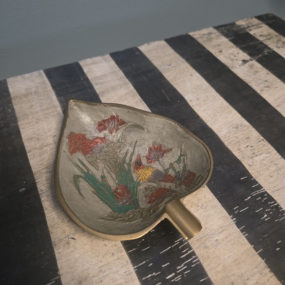 Vintage Brass Trinket Dish